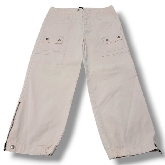 Gap Pants Size 4 W30"L23.5" Gap Capri Pants Capris Cargo Pants Casual Pants Pink - Picture 1 of 8
